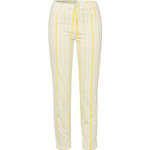 BRAX Dames Style Shakira S Summer Stripes Jeans, Clean Yellow, 36W x 32L