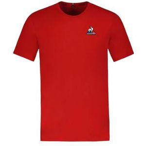 Le Coq Sportif Uniseks T-shirt, Rood, XS