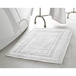 Jean Pierre New York Cotton Stonewash Racetrack Bath Rug modern 17x24 in. wit