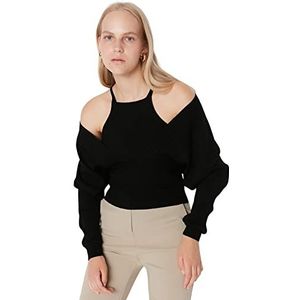Trendyol Acryl Trui - Zwart - Getailleerd S Zwart, Zwart, S