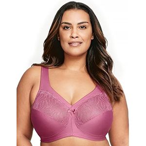 Glamorise Dames 1010 cm Volledige dekking bh (1 pak), bezem roze, 110F