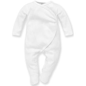 Pinokio Romper Lovely Day, 100% katoen, wit geribbeld, jongens, maat 44-68 (68), WHITE RIBBED LOVELY DAY, 68 cm