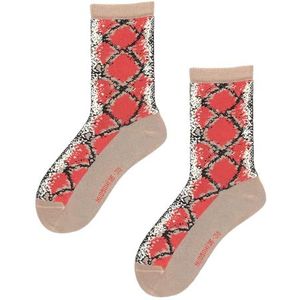 Hudson Dames Sok SNAKE Fashion Burnt Red 35-38, Burnt Red, 35-38 EU