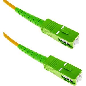 Cablematic pn02031515034163653 LWL-kabel SC/APC naar SC/APC mono modus Simplex 9/125 van 15 m