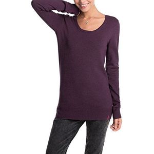 edc by Esprit Winter Scoop Pullover Dames, Rood (Mulberry Burst 519), S (Fabrikant maat: XS)