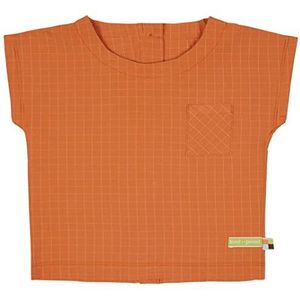 loud + proud Fijne ruit, GOTS-gecertificeerde blouse, Carrood, 98/104, karrood, 98/104 cm