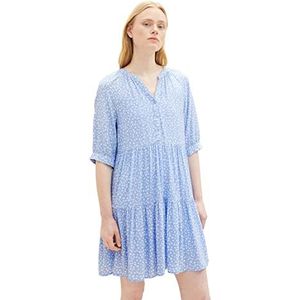 TOM TAILOR Denim Dames Jurk 1035899, 32107 - Light Blue Flower Print, L