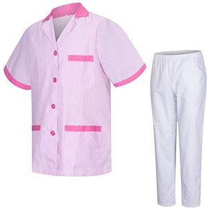 MISEMIYA - Kazak en broek voor sanitair, uniseks, medische sanitaire uniformen, REF-8178, fuchsia 68, XL