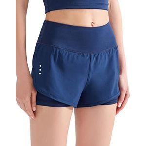 LOS OJOS Shorts voor dames, Echte marine, XL