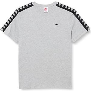 Kappa Deutschland Heren STYLECODE: 312006 Leno Men T-shirt, High-Rise Melange, Normaal, High-Rise Melange, XL