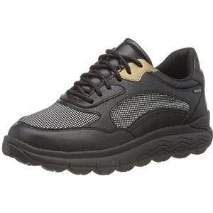 Geox D Spherica 4x4 B ABX Sneakers voor dames, Zwart, 40 EU