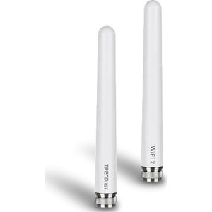 TRENDnet TEW-AO57 5/7 dBi Dual Band Omni-Antenna Kit voor buiten, N-stekker, ondersteunt 2,4 en 5 GHz ronde straalantennes