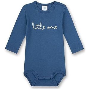 Sanetta Body lange mouw blauw | Hoogwaardige en duurzame body voor jongens van biologisch katoen. Baby Body, blauw, 80 cm