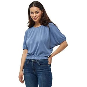 Minus Dames Addilyn Top, Denim Blauw, 12