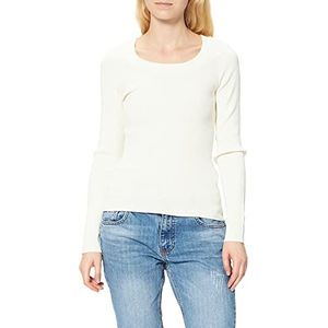 Urban Classics Dames Wide Neckline Sweater Sweatshirt, witzand., L