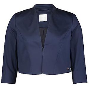 Betty & Co Bolero-jas voor dames, effen kleuren, blauw, 38