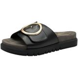 TAMARIS - Comfort - Damessandalen - Zwart - Leer