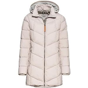 camel active Gewatteerde damesjas van gerecycled polyester, amandel, 36