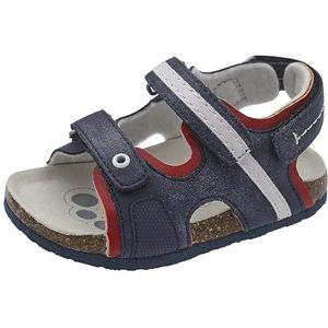 Chicco, Sandaal Met Dubbele Klittenbandsluiting, Kinderen En Tieners, Blauw (4), 20 EU, Design in Italië