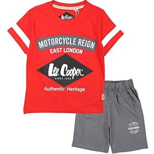 Lee Cooper T-shirt voor jongens, Rood, 6 Jaren