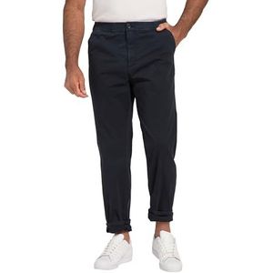 JP 1880, Herenbroek, grote maten, chino Flexnamic, instapband, praktische zakken, regular fit, Donkerblauw, 5XL