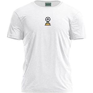 Bona Basics, Digitaal bedrukt, basic T-shirt voor heren,%100 katoen, wit, casual, herentops, maat: S, Wit, S