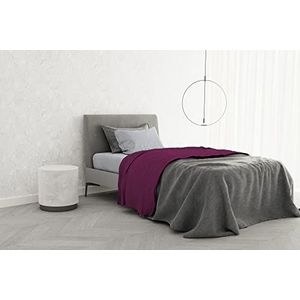 Italian Bed Linen Beddengoedset van 100% katoen, TRENDY CHIC, eenpersoonsbed, fuchsia