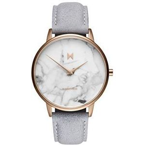 MVMT dames analoog kwarts horloge met lederen kalfsleer armband D-MB01-RGLAMA