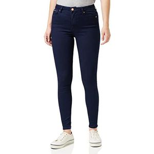 Tommy Jeans Dames Sylvia Jeans Hoge Taille, Avenue Donker Blauw Stretch, 25W / 28L