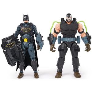 DC Comics, Batman Adventures Battle Pack, Bane and Batman Action Figures Set, 14 Armor Accessories, 12-inch Super Hero Kids Toy for Boys & Girls