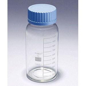 SCILABWARE 002009 Brede mond Pyrex flessen zonder dop, capaciteit 10.000 ml