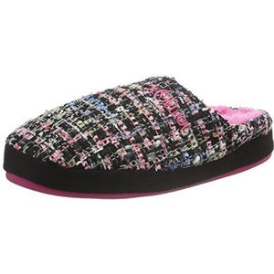 s.Oliver Unisex Kids 47100 Open Back Slippers, Zwart Zwart Pailletten 031, 33 EU