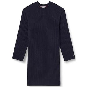 Tommy Hilfiger CRV Zachte wollen kabel C-NK Jurk, woestijn hemel, 72