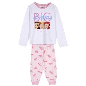 CERDÁ LIFE'S LITTLE MOMENTS Disney-pyjama voor meisjes, winter, 100% katoen, met T-shirt, lange mouwen, officieel gelicentieerd product, grijs, 3 jaar voor meisjes, Metálico, 3 Jaren