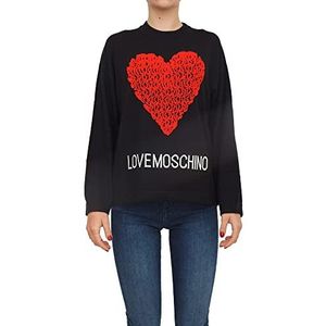 Love Moschino Womens Pullover Sweater, C74+Cuore Rosso, 42