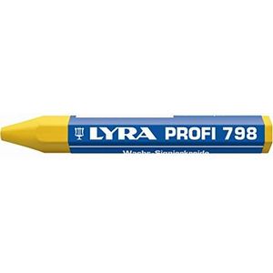 Lyra - Krijt, zeshoekig, Lyra, was, 95 x 12 mm, geel