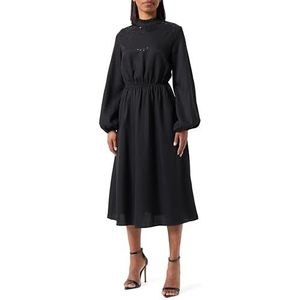 usha Dames midi-jurk 10529145, zwart, S, zwart, S