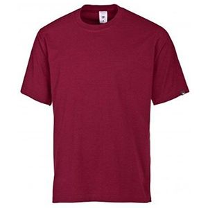 BP 1621-171 unisex T-shirt van duurzaam gemengd weefsel bordeaux, maat S