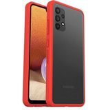 OtterBox Sleek Series-hoesje voor Samsung Galaxy A32, schokbestendig, valbestendig, ultradun, beschermende, getest volgens militaire standaard, Transparant/Rood, Geen Retailverpakking