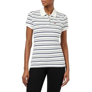 Levi's Polo's Slim Polo voor dames, Supermarket Stripe N, XS