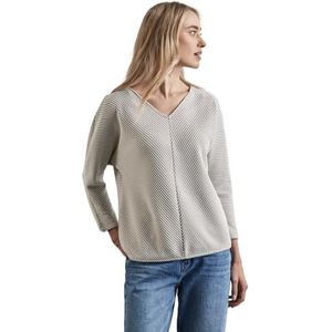 Shirt met diagonale structuur, Breezy Beige Mel., 44