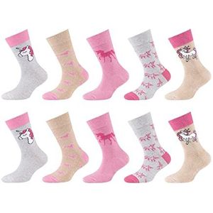 Camano 1106109000 - kinderen ca-soft gerecycled katoen sokken 10p, maat 27/30, kleur krijt roze melange, Chalk Pink Melange, 27