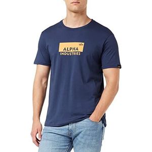 ALPHA INDUSTRIES T-shirt met logo voor heren, new navy, 3XL