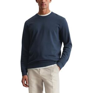 Marc O'Polo - Sweatshirt - Dark navy - Basic - Met Ribboorden - Regular