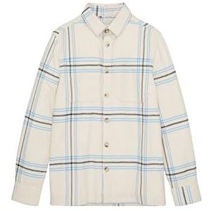 TOM TAILOR Kinderhemd voor jongens, 34103 - Off White Blue Big Check, 176 cm