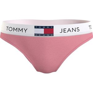 Tommy Jeans Dames Bikini Tickled Pink L, Roze gekieteld, L
