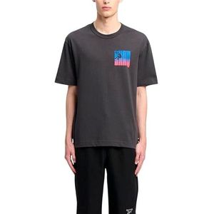Reebok GS HS Shaq SILO Logo Tee, Washed Black, M