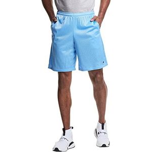 Champion heren Shorts Lange mesh kaart met zakken, Zwitsers blauw C-patch logo, S