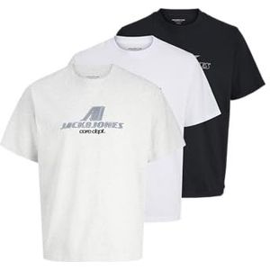 JACK & JONES - JCOTIER - T-shirt - Grijs - 3 Pack