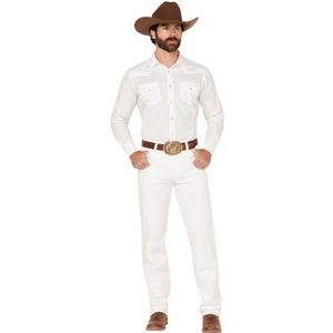 Wrangler 13MWZ Cowboy Cut Original Fit jeans voor heren, Wit, 32W / 30L